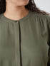 LC Waikiki Women's Grandad Collar Blouse